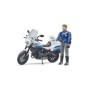 Bruder motocicleta de politie Scrambler Ducati si politist